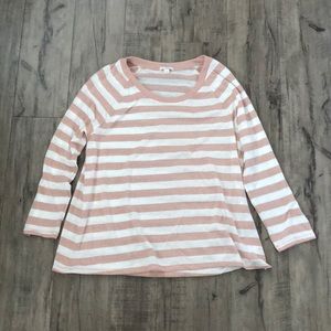 Coral Striped Shirt
